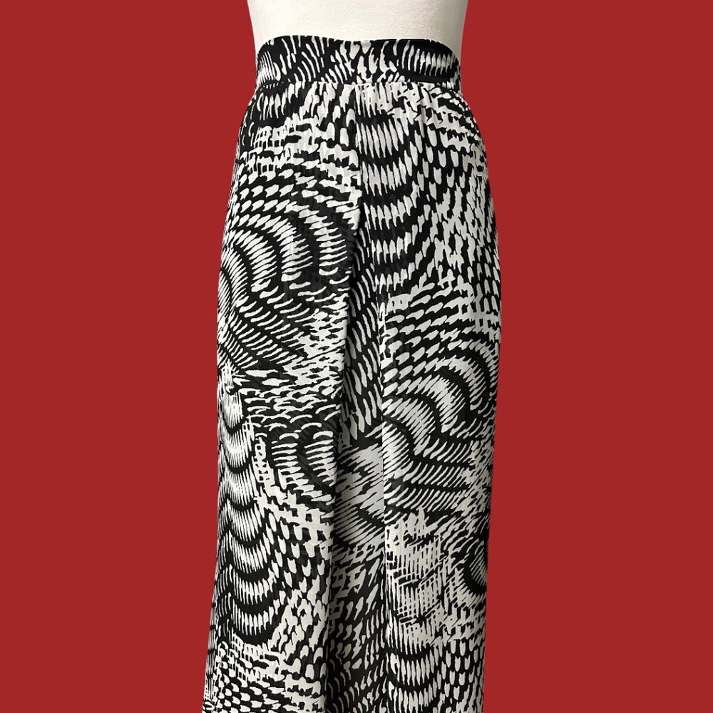 Nearly New. Bebe Sheer Palazzo Pants with Built-in Shorts